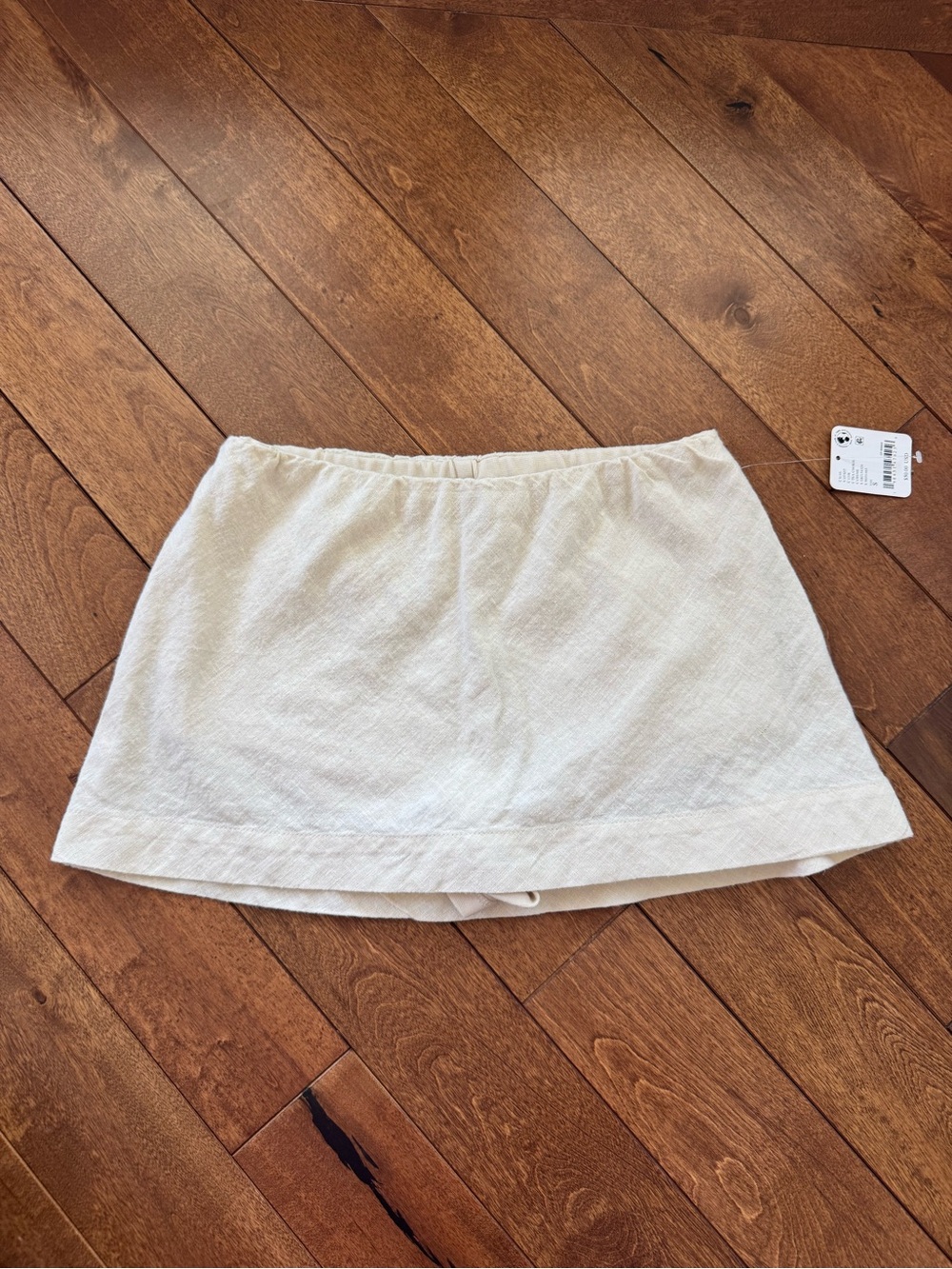 NWT Free People Cream Linen Blend Skort Size Small - Picture 2 of 3